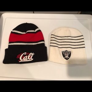 Cal and Raiders beanies!